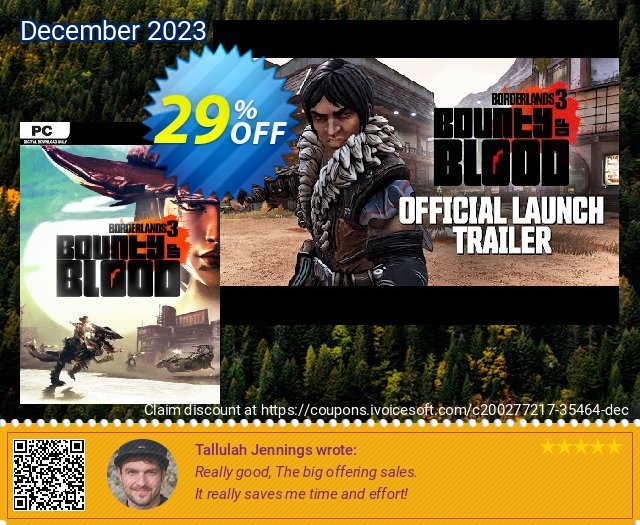 Borderlands 3: Bounty of Blood PC - DLC (EPIC) (EU) 驚きの連続 クーポン スクリーンショット