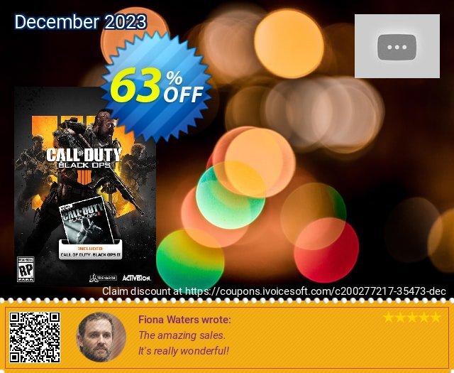 Call of Duty Black Ops 4 Inc Black Ops 2 PC discount 63% OFF, 2022 January promo. Call of Duty Black Ops 4 Inc Black Ops 2 PC Deal 2022 CDkeys