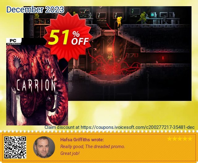 CARRION PC discount 51% OFF, 2024 Wildlife Day offering sales. CARRION PC Deal 2024 CDkeys