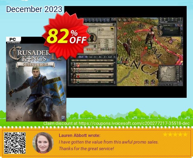 Crusader Kings II 2 Collection PC discount 82% OFF, 2024 Resurrection Sunday promotions. Crusader Kings II 2 Collection PC Deal 2024 CDkeys