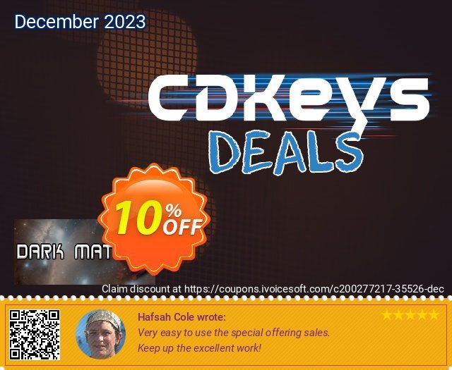 Dark Matter PC discount 10% OFF, 2024 April Fools' Day promo sales. Dark Matter PC Deal 2024 CDkeys