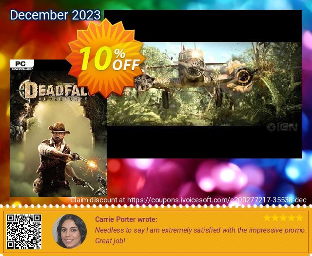 Deadfall Adventures PC 令人敬畏的 产品销售 软件截图