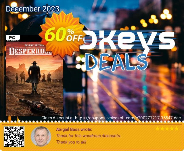 Desperados III - Deluxe Edition PC discount 60% OFF, 2024 Easter Day offering sales. Desperados III - Deluxe Edition PC Deal 2024 CDkeys