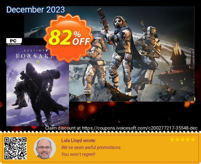 Destiny 2: Forsaken PC - DLC mengherankan voucher promo Screenshot