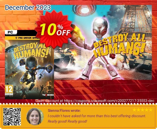 Destroy All Humans! PC + DLC discount 10% OFF, 2024 World Ovarian Cancer Day offering sales. Destroy All Humans! PC + DLC Deal 2024 CDkeys