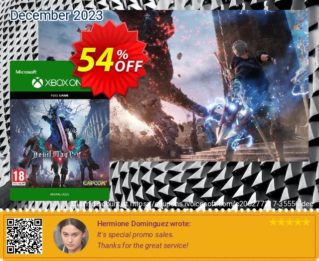 Devil May Cry 5 Xbox One spitze Nachlass Bildschirmfoto