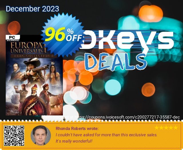 Europa Universalis IV - DLC Collection PC discount 96% OFF, 2024 Easter Day offering sales. Europa Universalis IV - DLC Collection PC Deal 2024 CDkeys