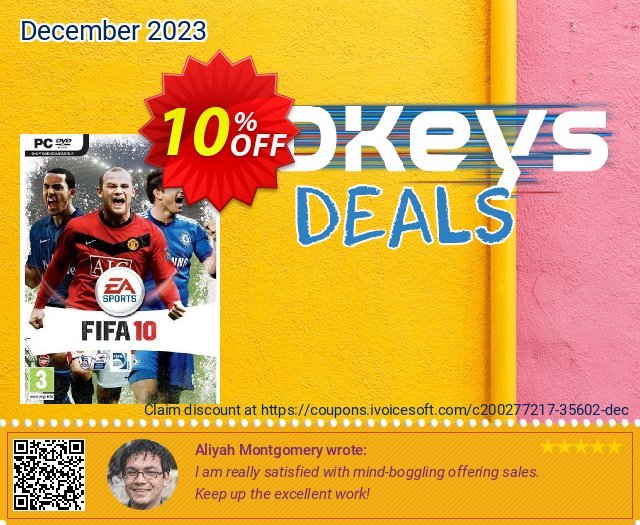 FIFA 10 (PC) discount 10% OFF, 2024 Easter Day promo sales. FIFA 10 (PC) Deal 2024 CDkeys