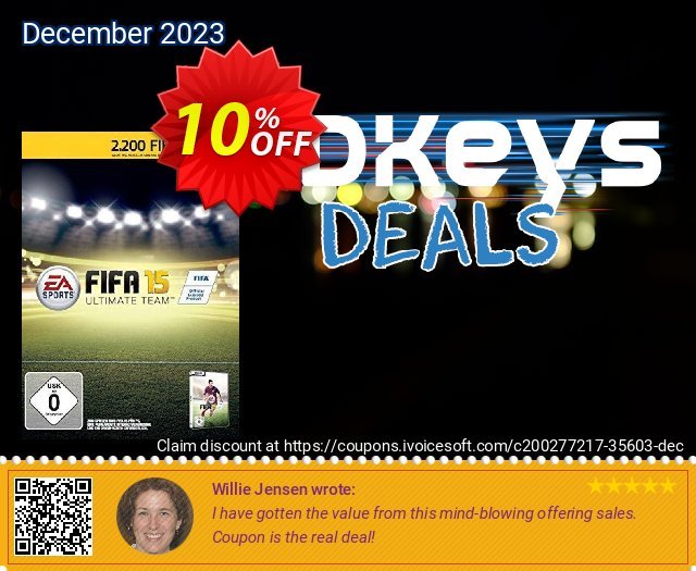 FIFA 15 2200 FUT Points PC discount 10% OFF, 2024 Int' Nurses Day offering sales. FIFA 15 2200 FUT Points PC Deal 2024 CDkeys