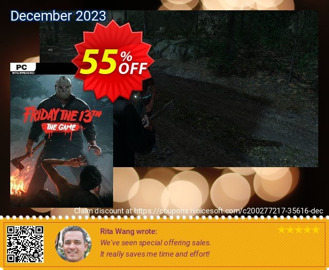 Friday the 13th: The Game PC discount 55% OFF, 2024 April Fools' Day offer. Friday the 13th: The Game PC Deal 2024 CDkeys