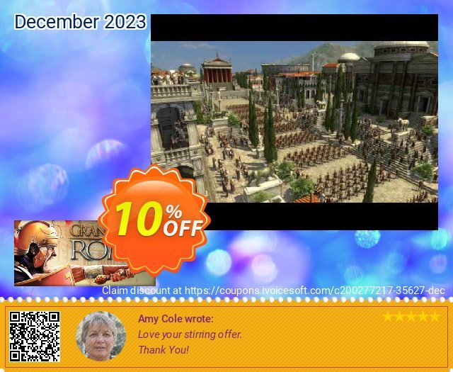 Grand Ages Rome PC fantastisch Verkaufsförderung Bildschirmfoto