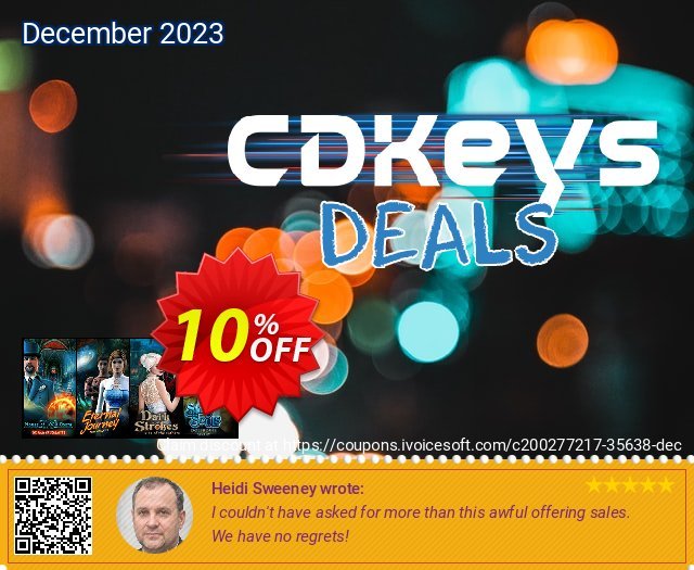 Hidden Object Bundle 4 in 1 PC discount 10% OFF, 2024 World Ovarian Cancer Day offering deals. Hidden Object Bundle 4 in 1 PC Deal 2024 CDkeys