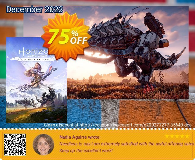 Horizon Zero Dawn - Complete Edition PC beeindruckend Nachlass Bildschirmfoto