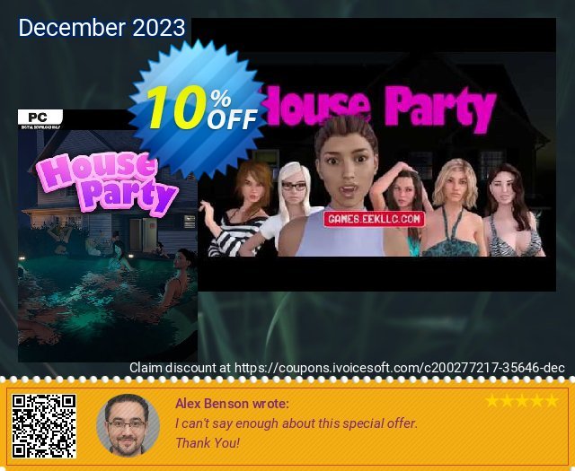 House Party PC discount 10% OFF, 2024 Working Day offering sales. House Party PC Deal 2024 CDkeys