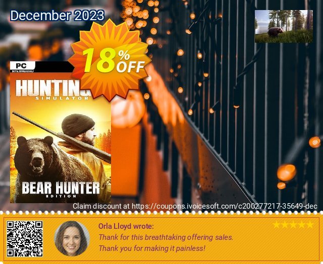 Hunting Simulator 2 Bear Hunter Edition PC discount 18% OFF, 2024 Spring offering sales. Hunting Simulator 2 Bear Hunter Edition PC Deal 2024 CDkeys