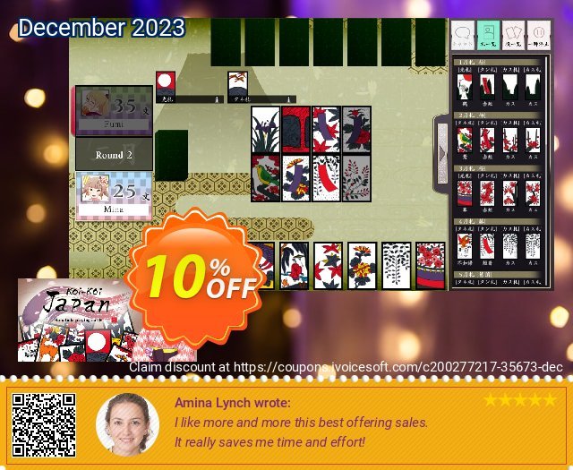 KoiKoi Japan [Hanafuda playing cards] PC umwerfende Nachlass Bildschirmfoto