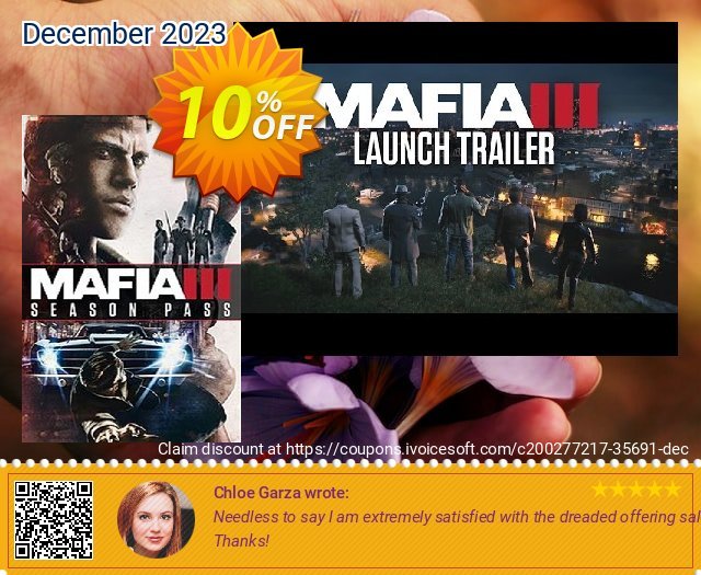 Mafia III 3: Season Pass PC (Global) discount 10% OFF, 2024 April Fools' Day deals. Mafia III 3: Season Pass PC (Global) Deal 2024 CDkeys