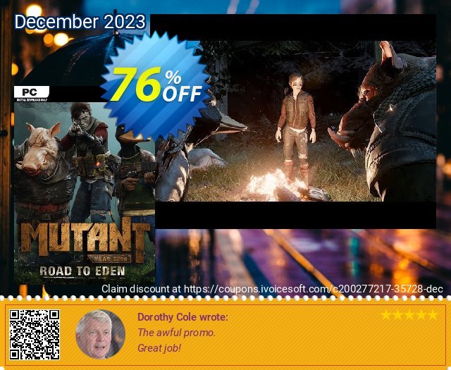 Mutant Year Zero Road to Eden PC discount 76% OFF, 2024 World Ovarian Cancer Day deals. Mutant Year Zero Road to Eden PC Deal 2024 CDkeys