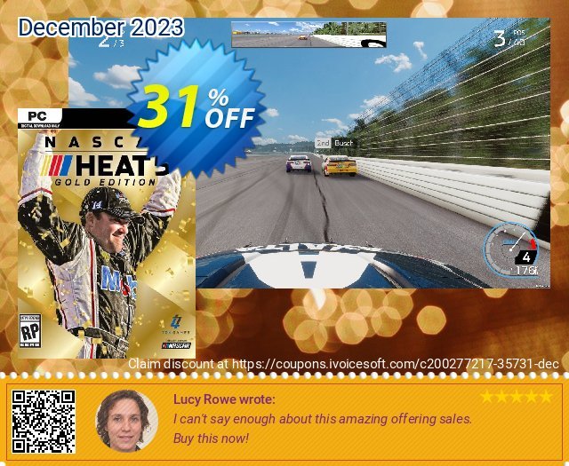NASCAR Heat 5 - Gold Edition PC discount 31% OFF, 2024 April Fools' Day discount. NASCAR Heat 5 - Gold Edition PC Deal 2024 CDkeys