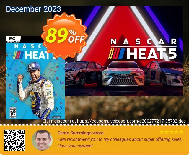 NASCAR Heat 5 PC + DLC discount 89% OFF, 2024 Easter Day offering discount. NASCAR Heat 5 PC + DLC Deal 2024 CDkeys