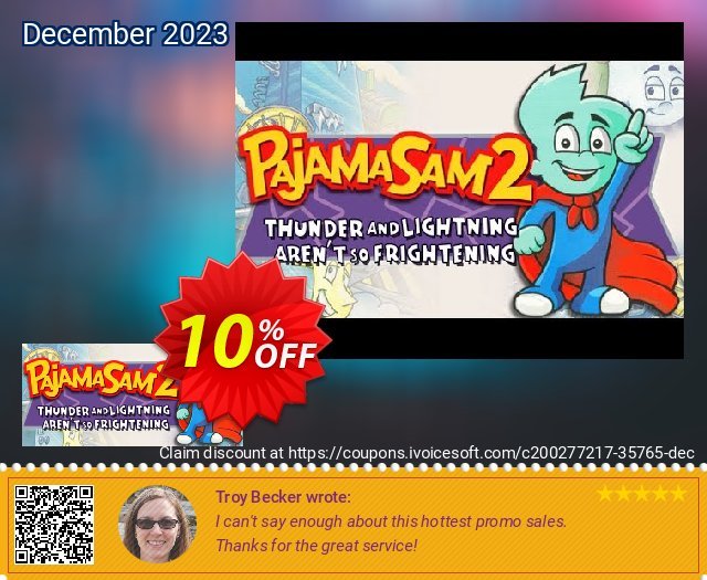 Pajama Sam 2 Thunder And Lightning Aren&#039;t So Frightening PC mengagetkan kupon Screenshot