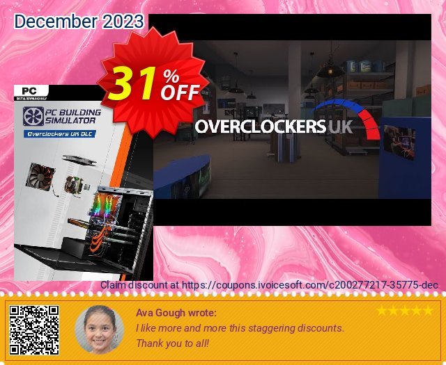 PC Building Simulator - Overclockers UK Workshop PC - DLC uneingeschränkt Promotionsangebot Bildschirmfoto