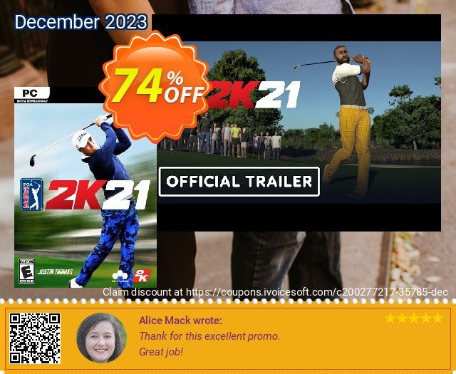 PGA Tour 2K21 PC (EU) sangat bagus voucher promo Screenshot