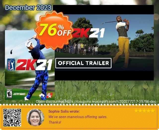 PGA Tour 2K21 PC (WW) 令人敬畏的 产品销售 软件截图