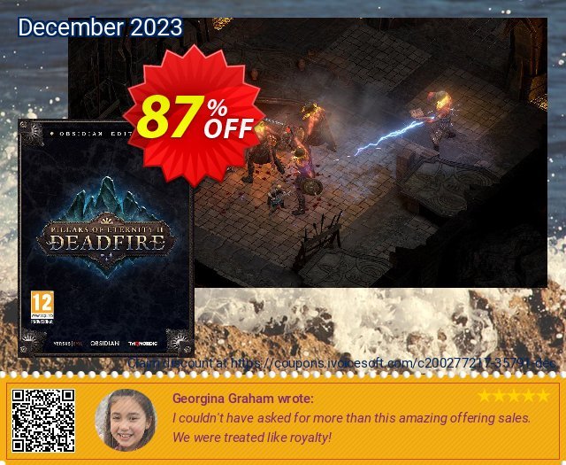 Pillars of Eternity II 2 Deadfire Obsidian Edition PC discount 87% OFF, 2024 April Fools' Day offering deals. Pillars of Eternity II 2 Deadfire Obsidian Edition PC Deal 2024 CDkeys