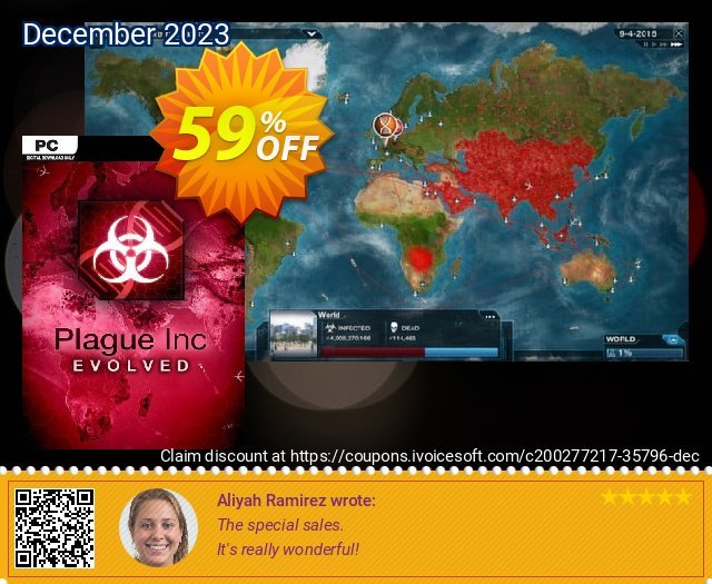 Plague Inc: Evolved PC mengagetkan kode voucher Screenshot