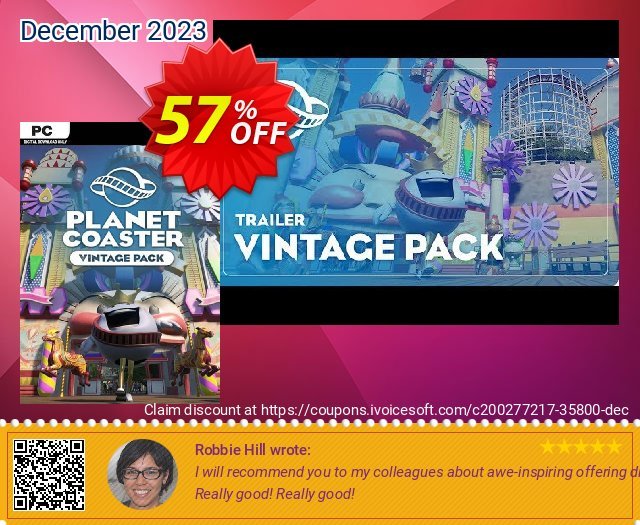 Planet Coaster PC - Vintage Pack DLC discount 57% OFF, 2024 World Heritage Day offering sales. Planet Coaster PC - Vintage Pack DLC Deal 2024 CDkeys