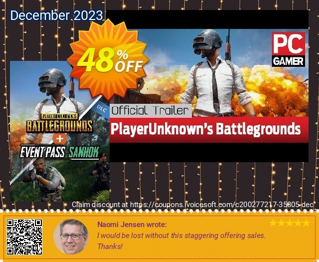 Playerunknowns Battlegrounds (PUBG) + Event Pass Sanhok PC discount 48% OFF, 2022 Mother's Day offer. Playerunknowns Battlegrounds (PUBG) + Event Pass Sanhok PC Deal 2022 CDkeys