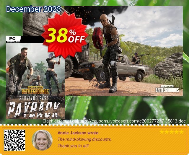 Playerunknown&#039;s Battlegrounds: Survivor Pass - Payback PC - DLC teristimewa penawaran waktu Screenshot