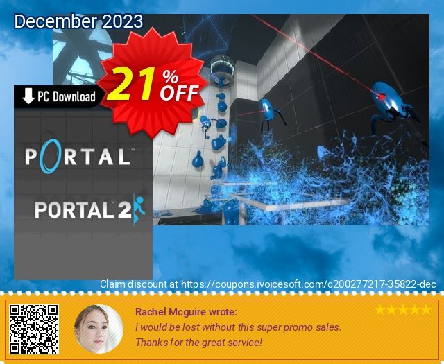 Portal Bundle PC discount 21% OFF, 2024 Cheese Pizza Day offering discount. Portal Bundle PC Deal 2024 CDkeys