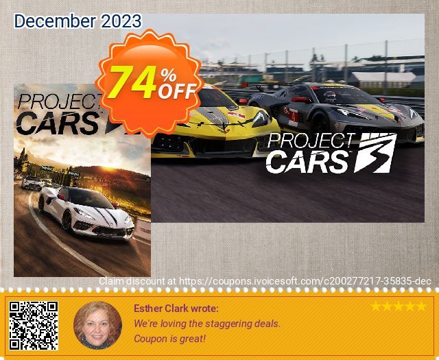 Project Cars 3 PC klasse Preisnachlass Bildschirmfoto