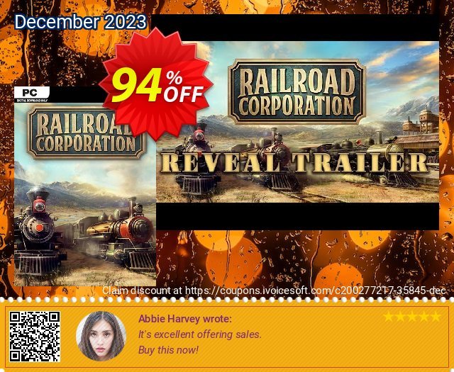 Railroad Corporation PC wunderbar Ermäßigung Bildschirmfoto