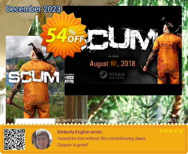 SCUM PC discount 54% OFF, 2024 Resurrection Sunday offering sales. SCUM PC Deal 2024 CDkeys