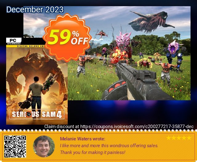Serious Sam 4 Deluxe Edition PC wunderbar Promotionsangebot Bildschirmfoto
