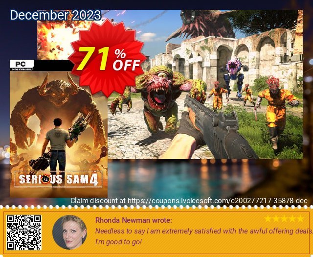 Serious Sam 4 PC sangat bagus penawaran promosi Screenshot