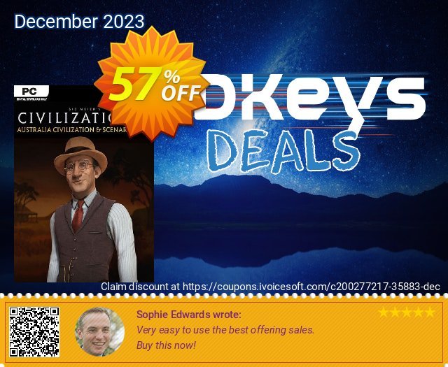 Sid Meier&#039;s Civilization VI: Australia Civilization and Scenario Pack PC (WW) 了不起的 产品销售 软件截图