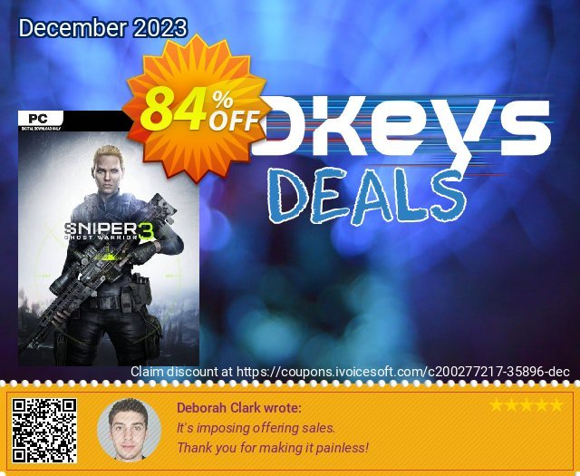 Sniper Ghost Warrior 3 PC discount 84% OFF, 2024 April Fools' Day offering sales. Sniper Ghost Warrior 3 PC Deal 2024 CDkeys