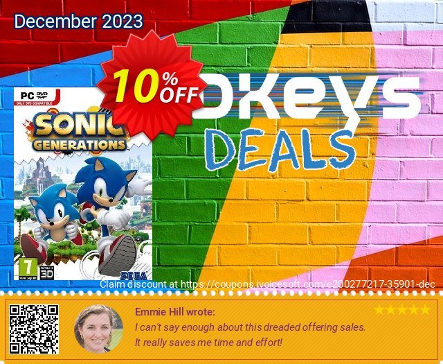 Sonic Generations PC 惊人的 产品折扣 软件截图