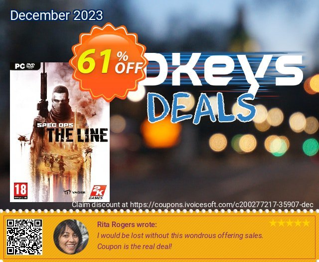 Spec Ops: The Line (PC) discount 61% OFF, 2024 Cheese Pizza Day offering sales. Spec Ops: The Line (PC) Deal 2024 CDkeys