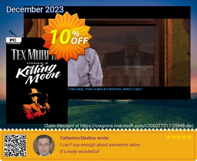 Tex Murphy Under a Killing Moon PC luar biasa penawaran waktu Screenshot
