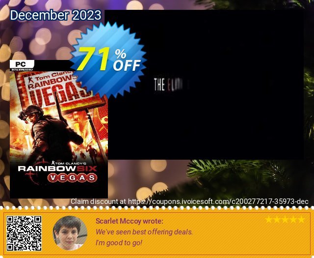 Tom Clancy’s Rainbow Six Vegas PC (EU) wunderschön Beförderung Bildschirmfoto