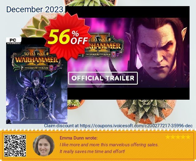 Total War WARHAMMER II 2 - The Shadow and The Blade DLC (EU) Sonderangebote Promotionsangebot Bildschirmfoto