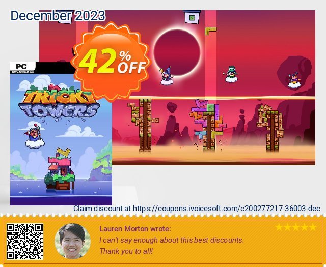 Tricky Towers PC discount 42% OFF, 2024 Native American Day offering sales. Tricky Towers PC Deal 2024 CDkeys