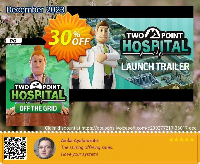 Two Point Hospital: Off the Grid PC discount 30% OFF, 2024 Easter Day offering discount. Two Point Hospital: Off the Grid PC Deal 2024 CDkeys