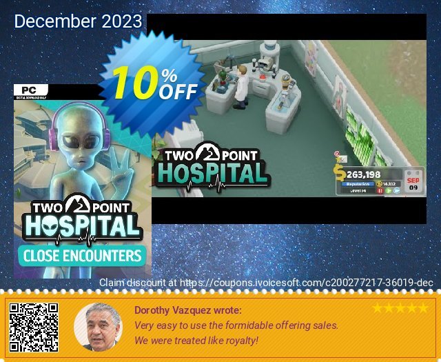 Two Point Hospital PC - Close Encounters DLC (US) luar biasa baiknya penawaran loyalitas pelanggan Screenshot