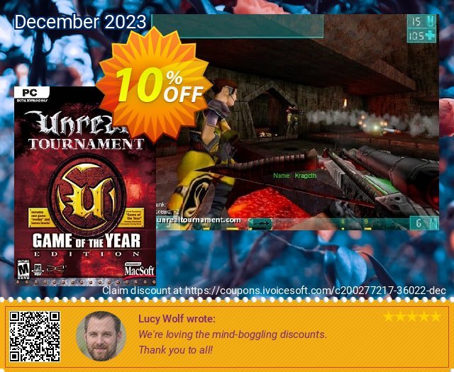 Unreal Tournament: Game of the Year Edition PC 惊人的 促销 软件截图
